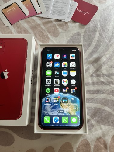 Apple iphone 128gb rosso - apple, 11