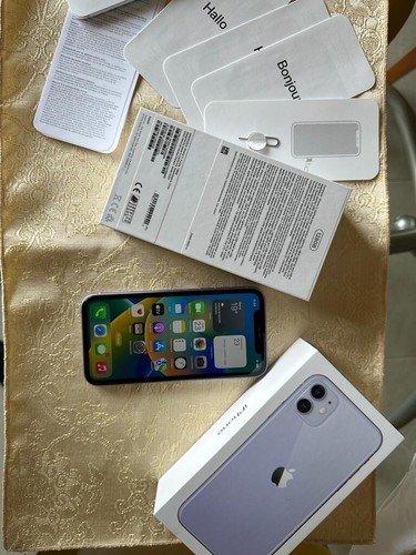 Iphone 128gb lilla - 11,